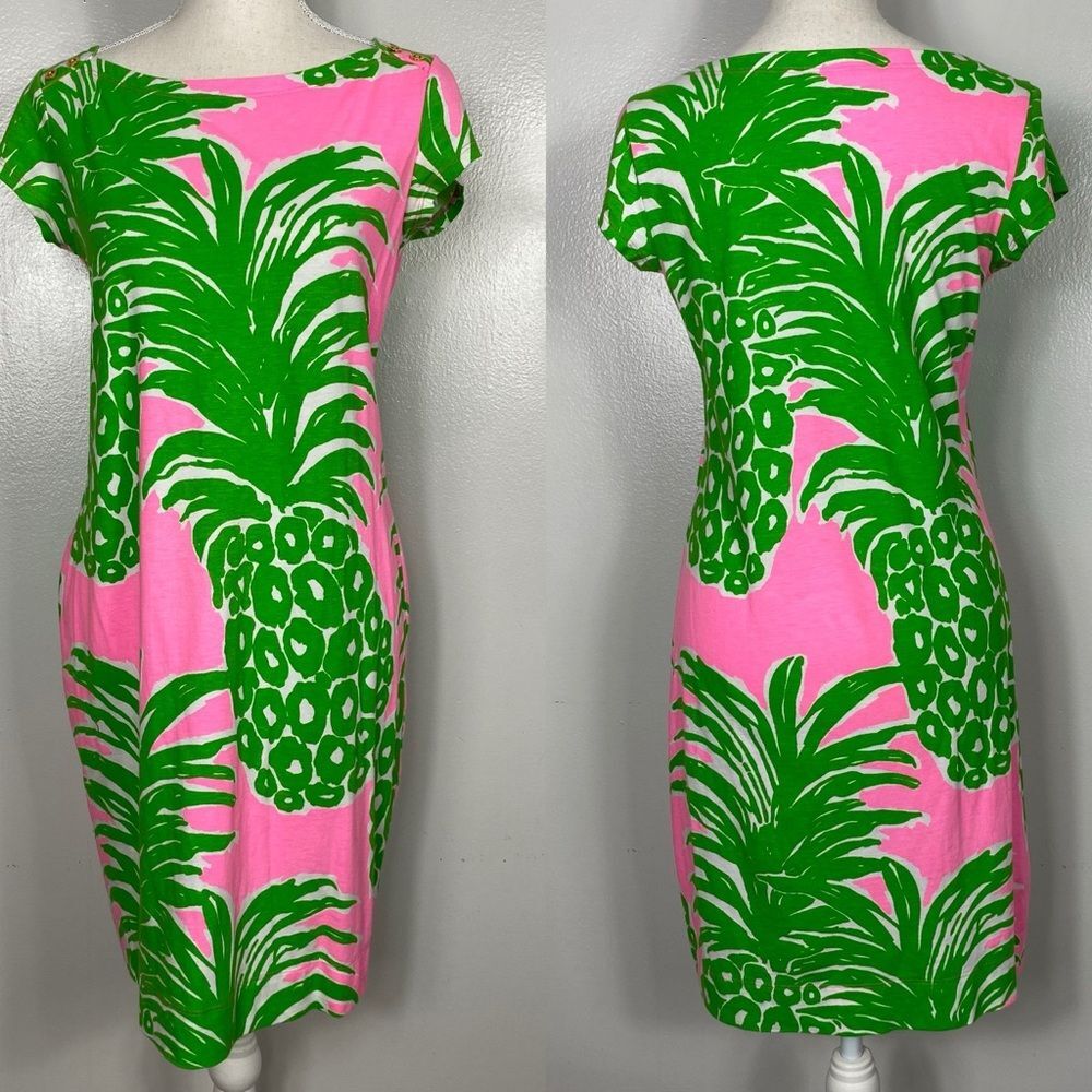 Lilly Pulitzer Lauren dress Pout Pink Flamenco Sz S Pima cotton